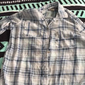 Hollister Long Flowy flannel